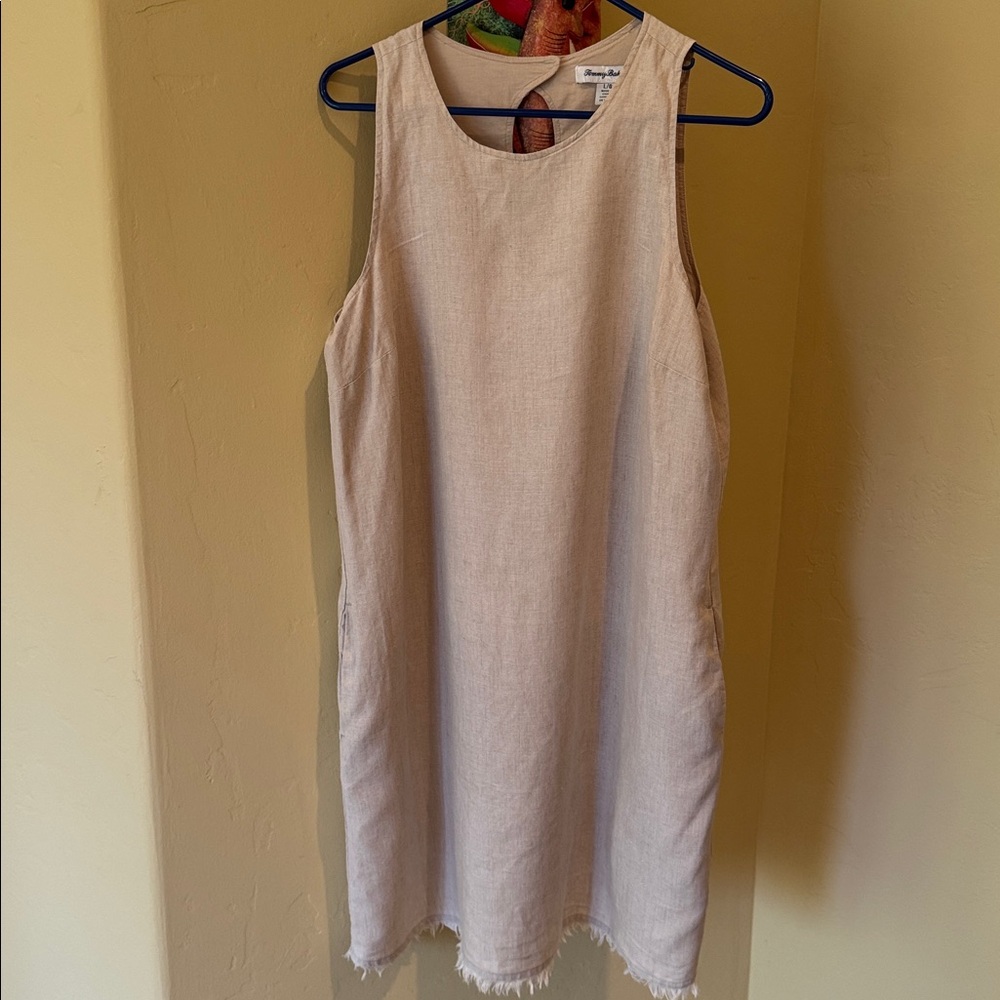 Tommy Bahama 100% linen size large shift dress